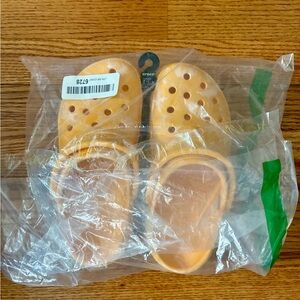 NEW CROCS Kids Classic Clogs - Golden Hour